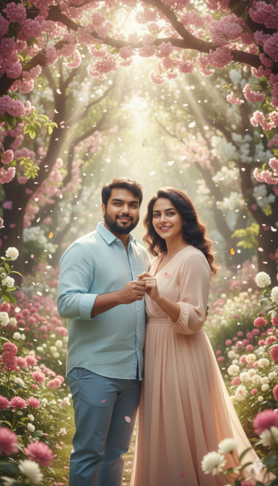 Promise day couple AI photograps valentine week