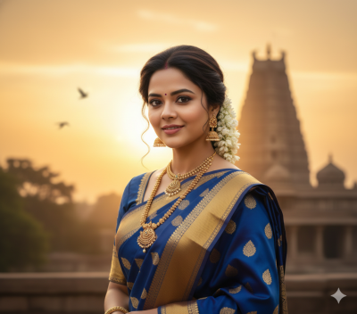 Prompts for Women & Girls Retro Saree AI 2025